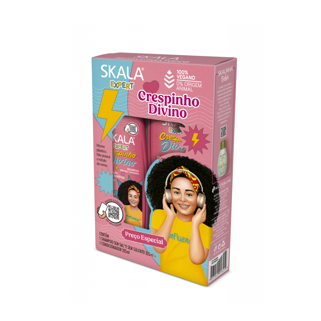 Crespinho Divino Kit (Shampoo + Conditioner)