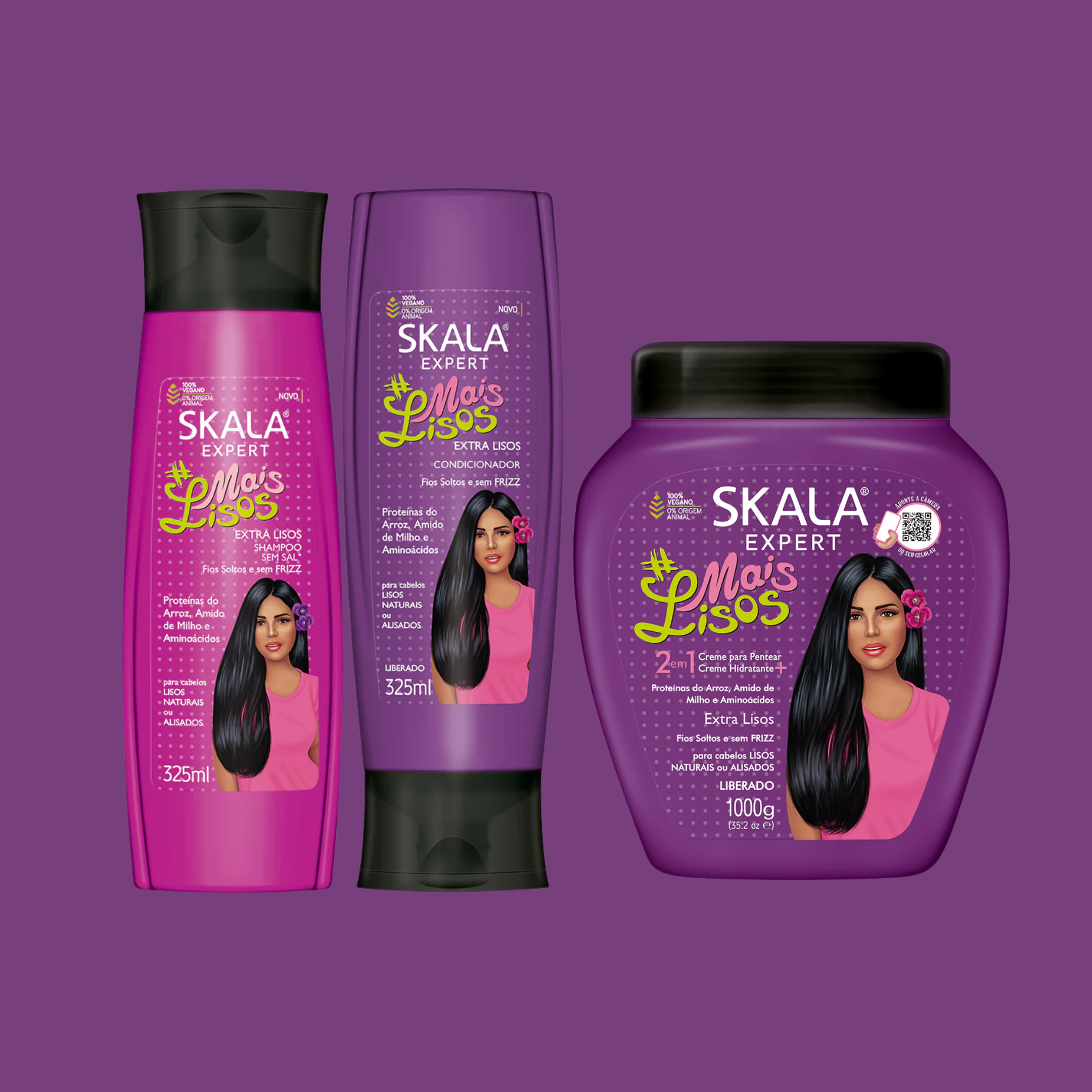 SKALA Extra Lisos Conditioner – 325 Ml Glättende Spülung Für Pflegebedürftiges Haar