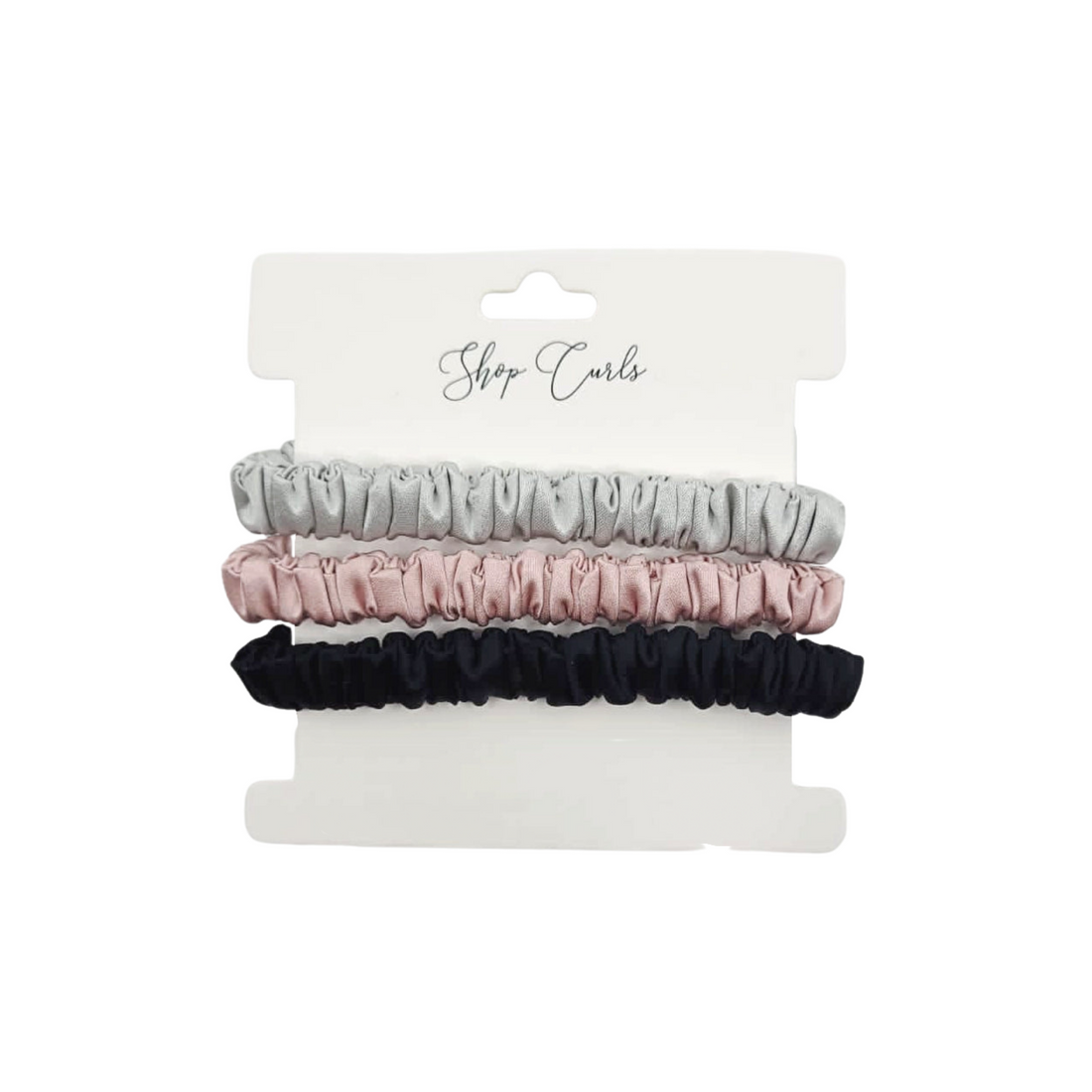 Skinny Silk Scrunchies (Pack of 3)