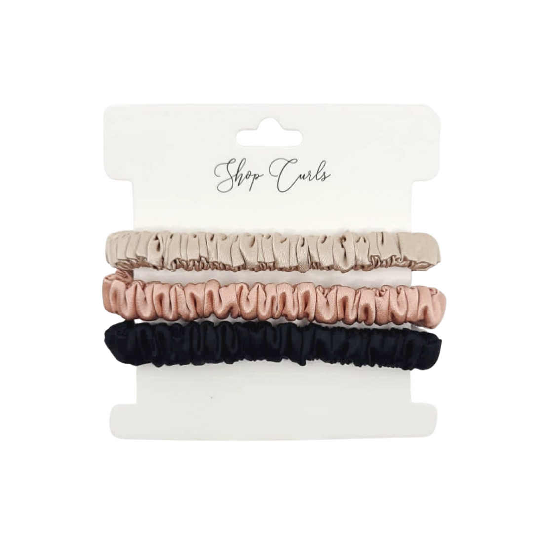 Skinny Silk Scrunchies (Pack of 3)