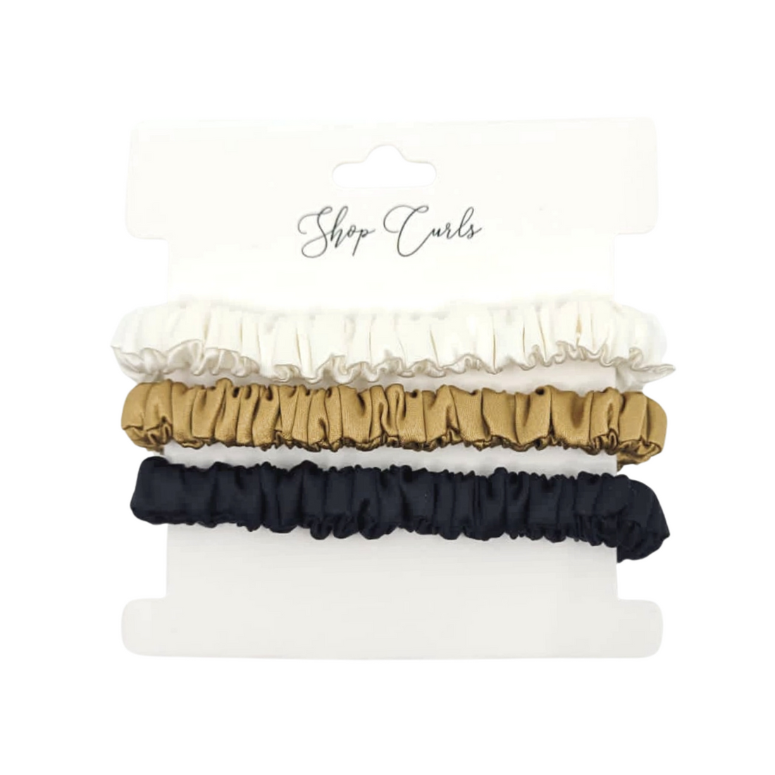 Skinny Silk Scrunchies (Pack of 3)